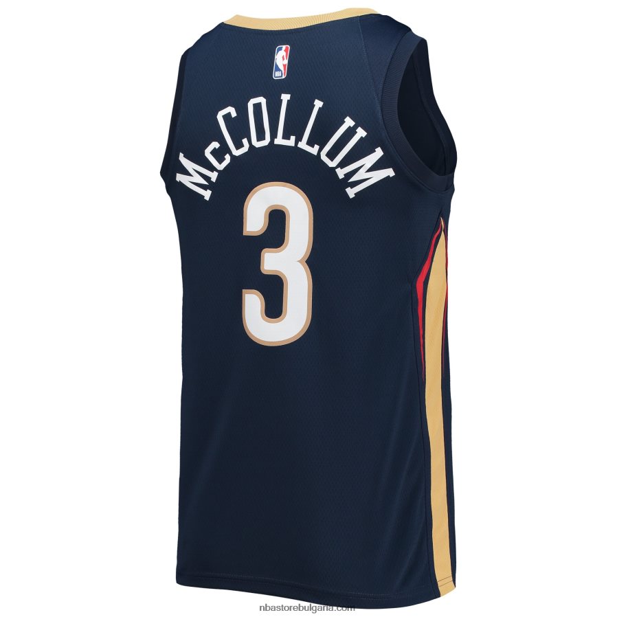 NBA JZ8F026936 New Orleans Pelicans c.j. mccollum nike navy swingman трико