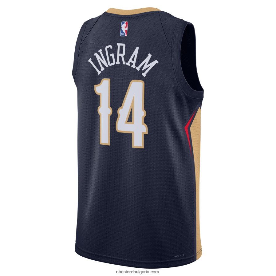 NBA JZ8F028621 New Orleans Pelicans Brandon Ingram Nike Navy Swingman Jersey