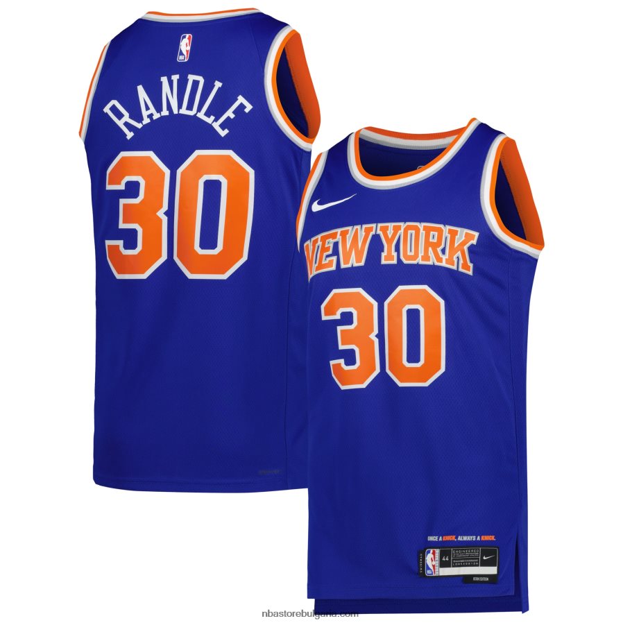 NBA JZ8F02189 Ню Йорк Никс Джулиус Рандъл Nike Blue Swingman Джърси