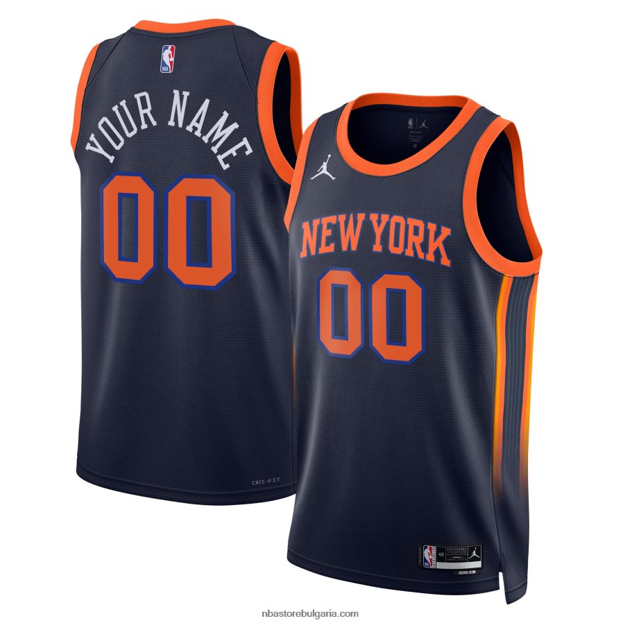 NBA JZ8F02227 Ню Йорк Никс Джордън марка флот swingman персонализирана фланелка