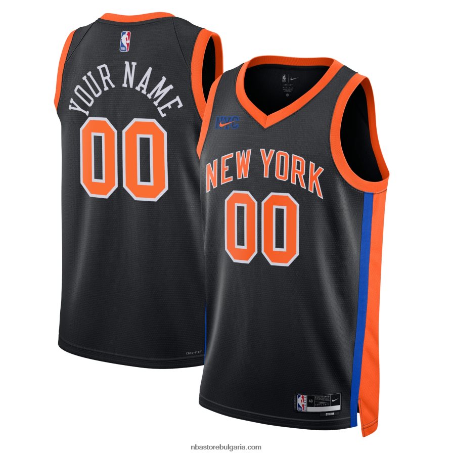 NBA JZ8F0243 New york knicks nike black swingman фланелка по поръчка