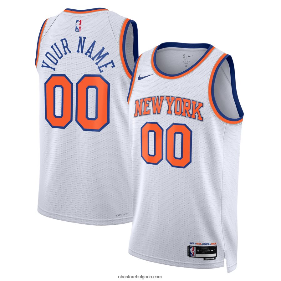 NBA JZ8F024796 New york knicks nike white swingman по поръчка фланелка