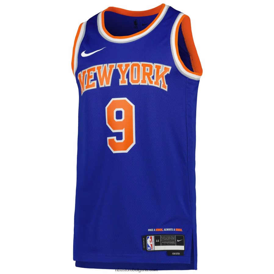 NBA JZ8F02814 new york knicks rj barrett nike blue swingman jersey