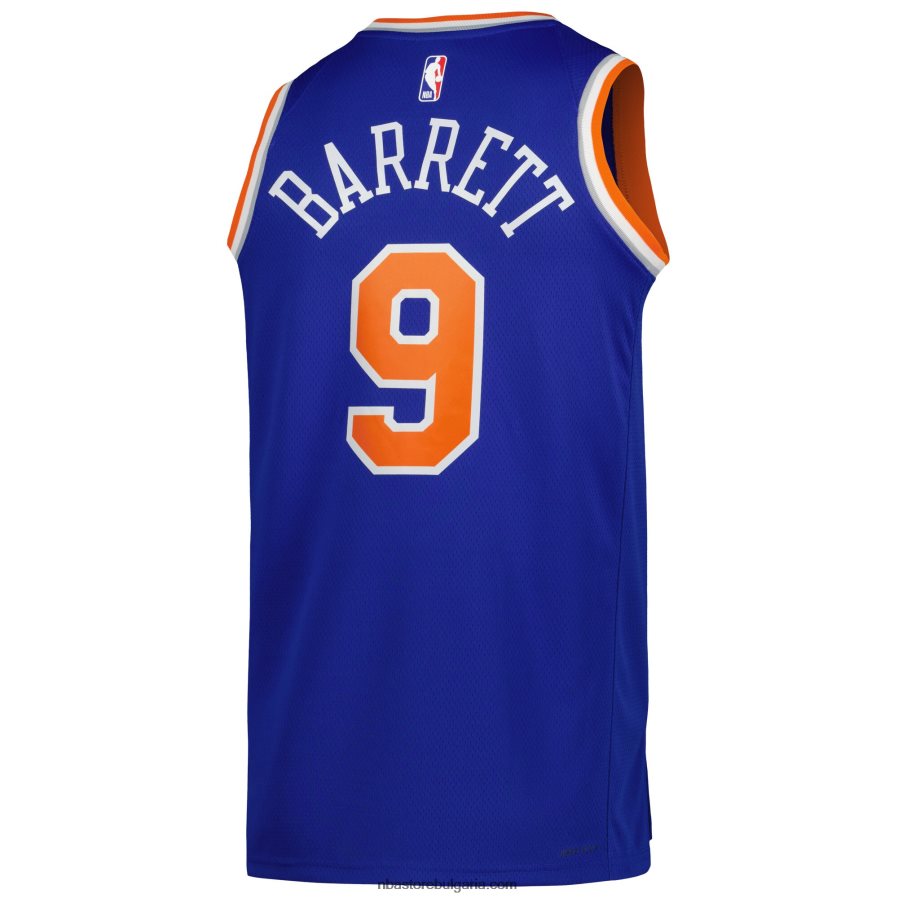 NBA JZ8F02814 new york knicks rj barrett nike blue swingman jersey