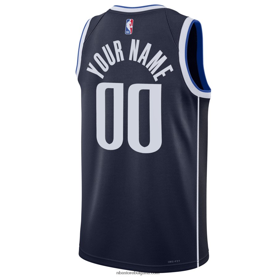 NBA JZ8F022992 dallas mavericks jordan brand navy swingman фланелка по поръчка