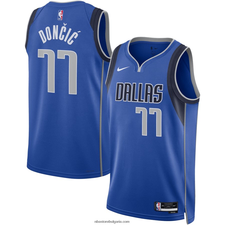 NBA JZ8F0278 dallas mavericks luka doncic nike royal swingman jersey