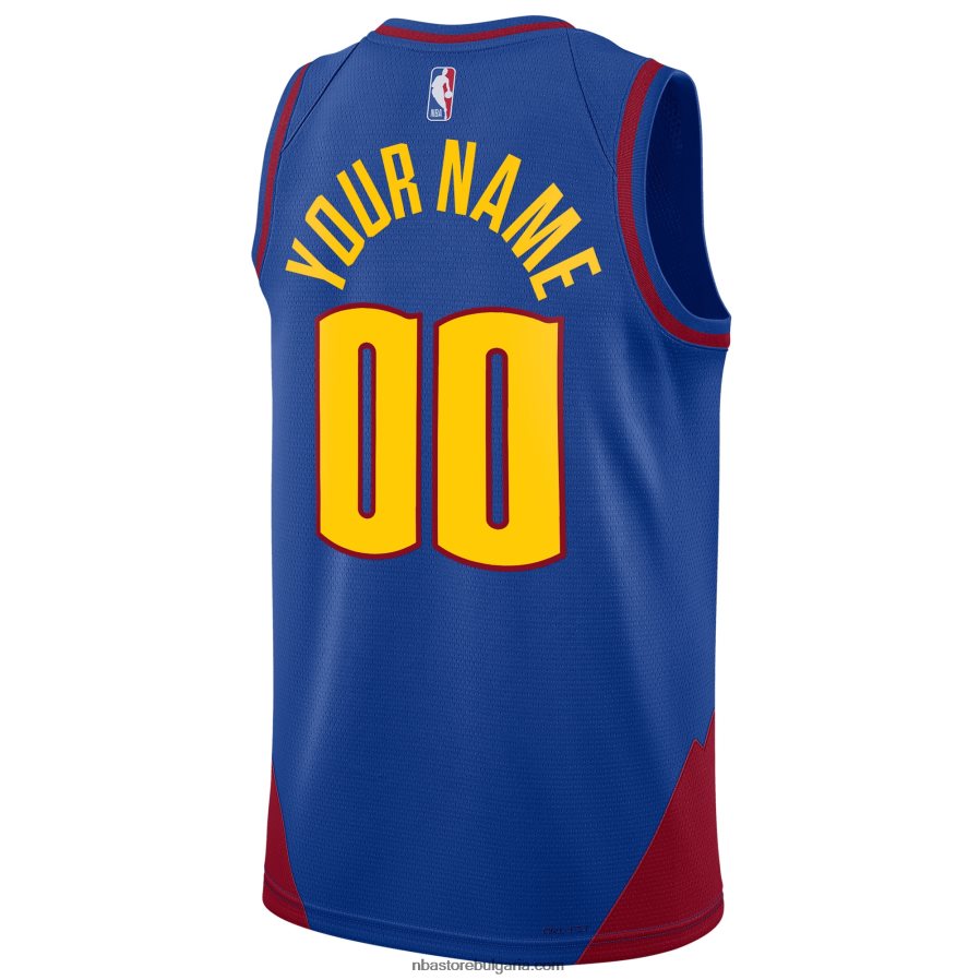 NBA JZ8F021215 denver nuggets jordan brand blue swingman фланелка по поръчка