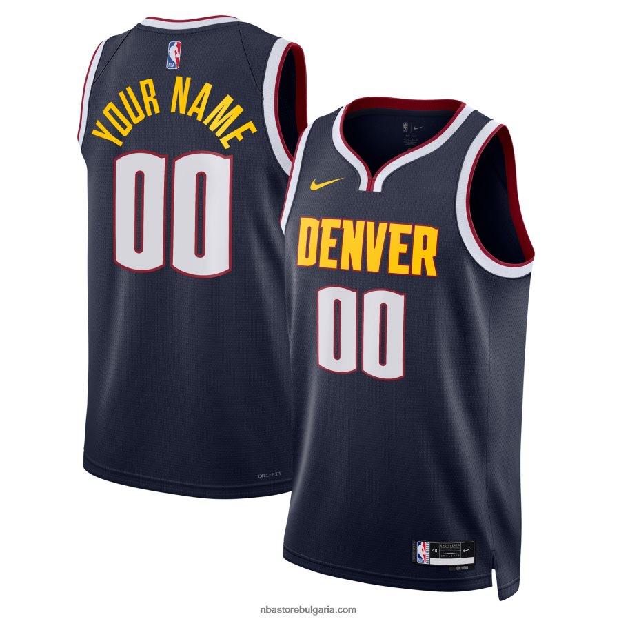 NBA JZ8F024506 denver nuggets nike navy swingman фланелка по поръчка