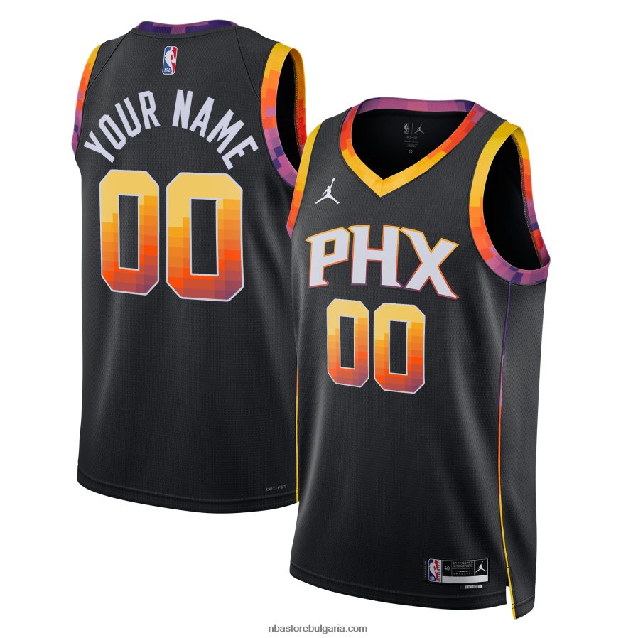 NBA JZ8F02143 phoenix suns jordan brand black swingman фланелка по поръчка