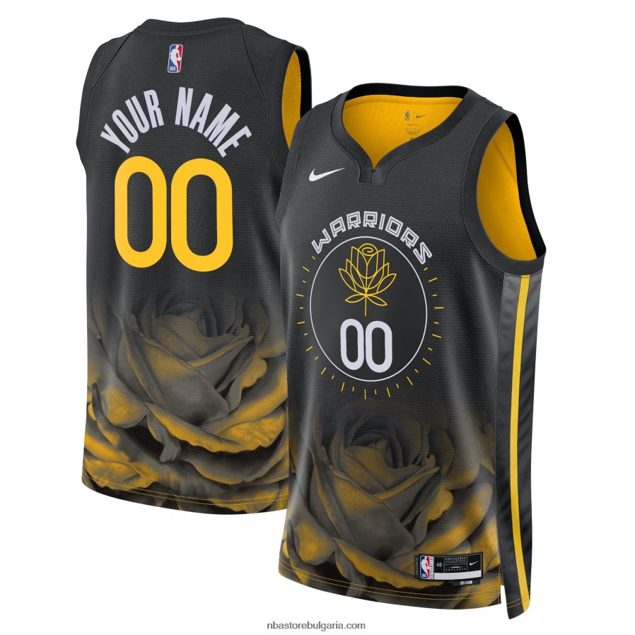 NBA JZ8F02134 golden state warriors nike black swingman по поръчка фланелка