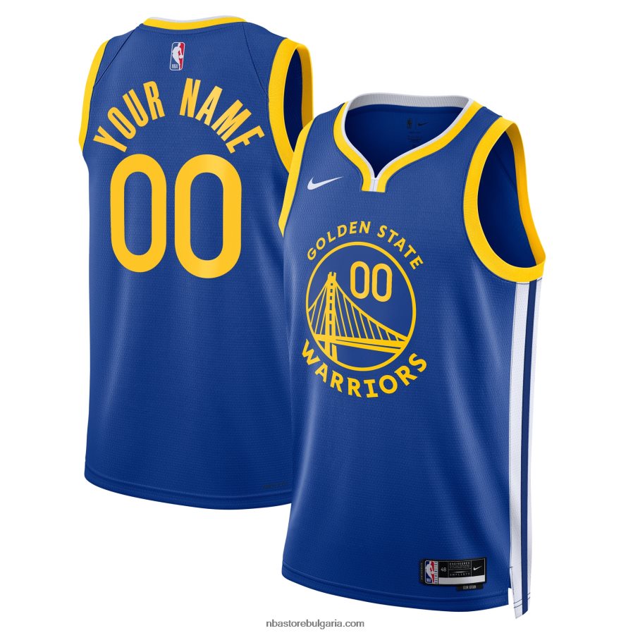 NBA JZ8F022029 golden state warriors nike blue swingman по поръчка фланелка