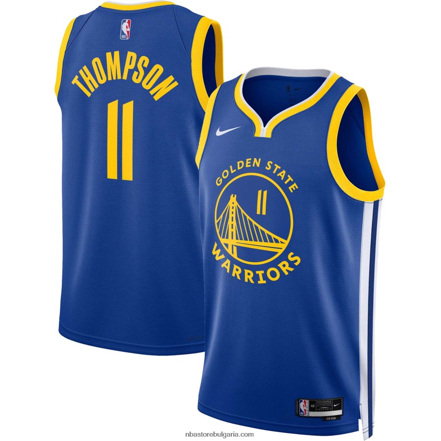 NBA JZ8F0286 golden state warriors klay thompson nike royal swingman jersey