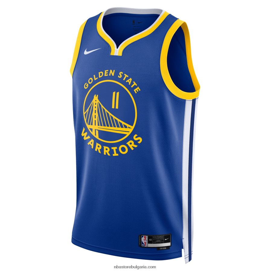 NBA JZ8F0286 golden state warriors klay thompson nike royal swingman jersey