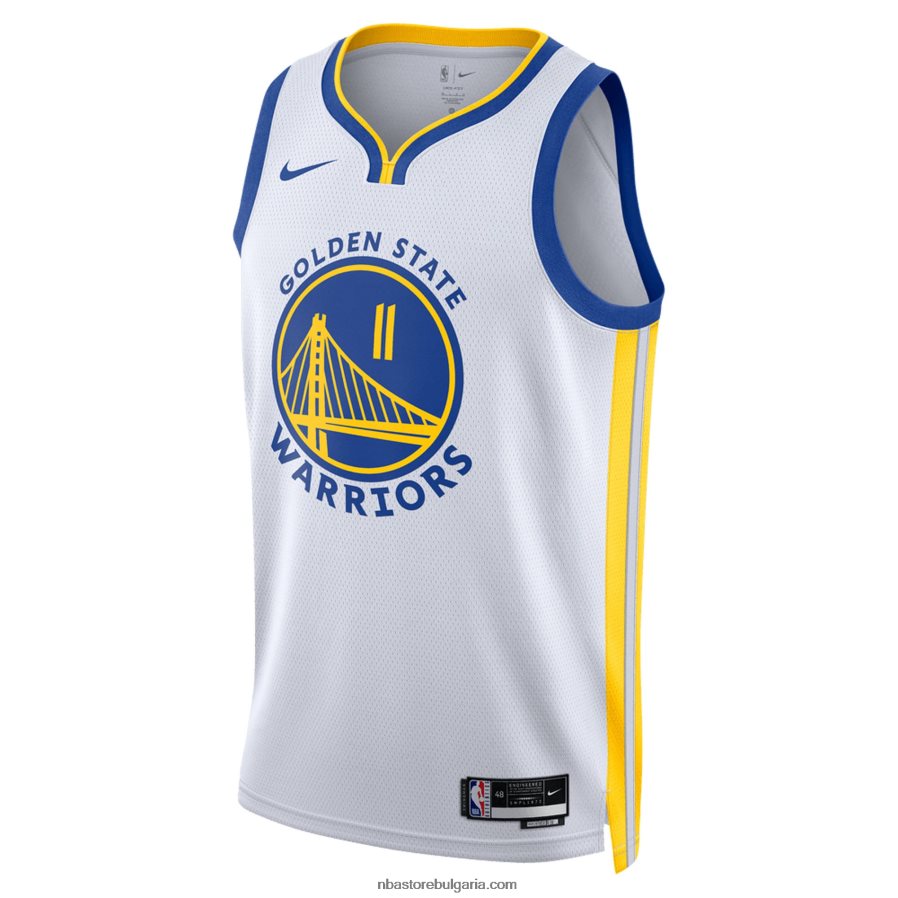 NBA JZ8F028914 golden state warriors klay thompson nike бяла фланелка swingman