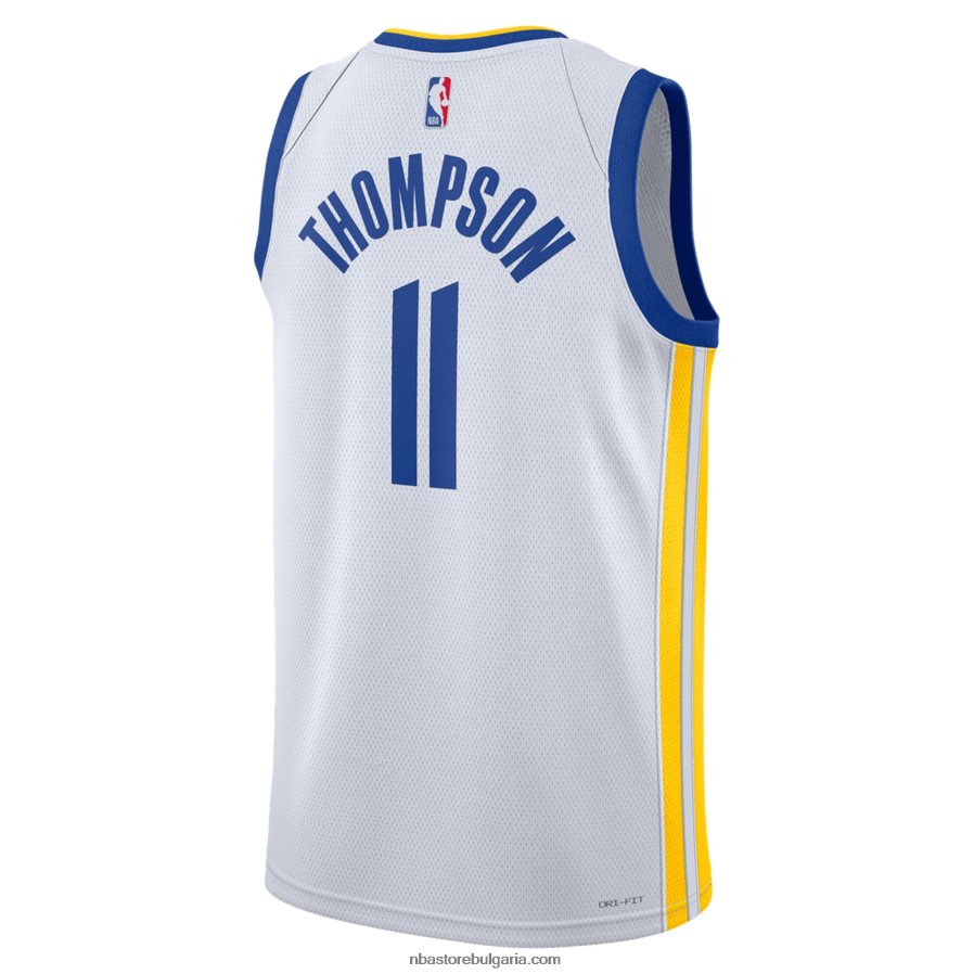 NBA JZ8F028914 golden state warriors klay thompson nike бяла фланелка swingman