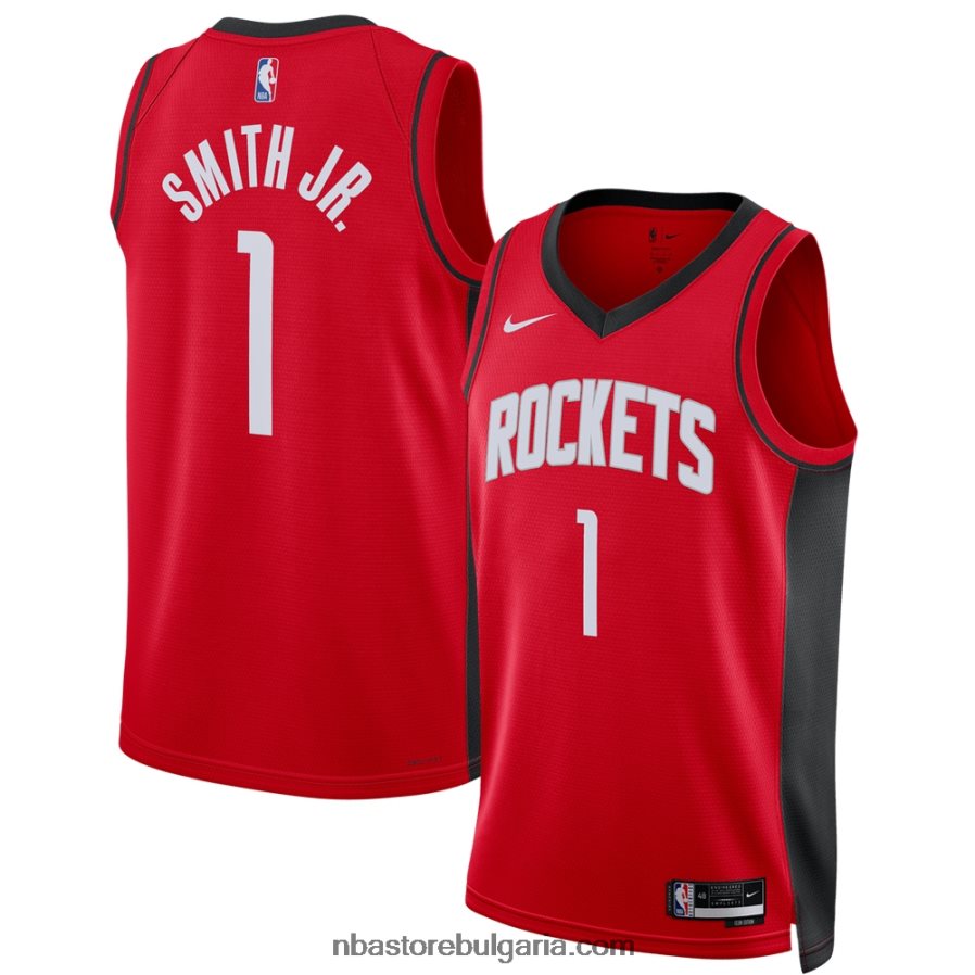 NBA JZ8F028674 хюстън рокетс джабари смит мл. nike червена фланелка за избор на суингмен от първи кръг