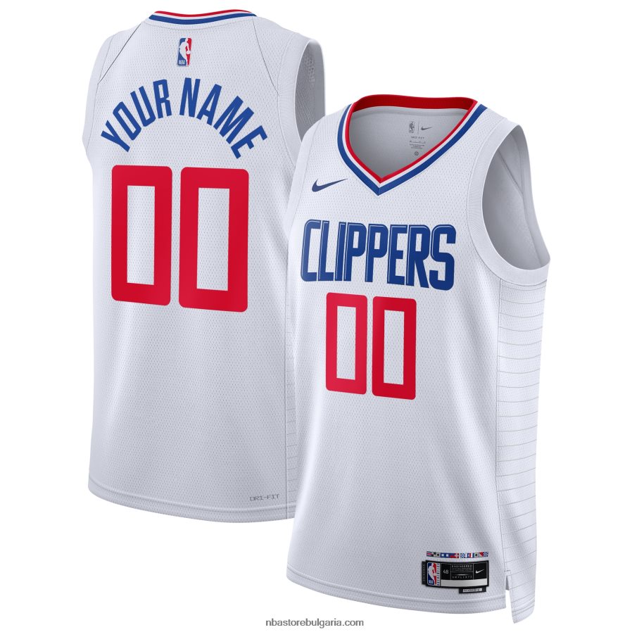 NBA JZ8F027723 la clippers nike бяла фланелка swingman по поръчка