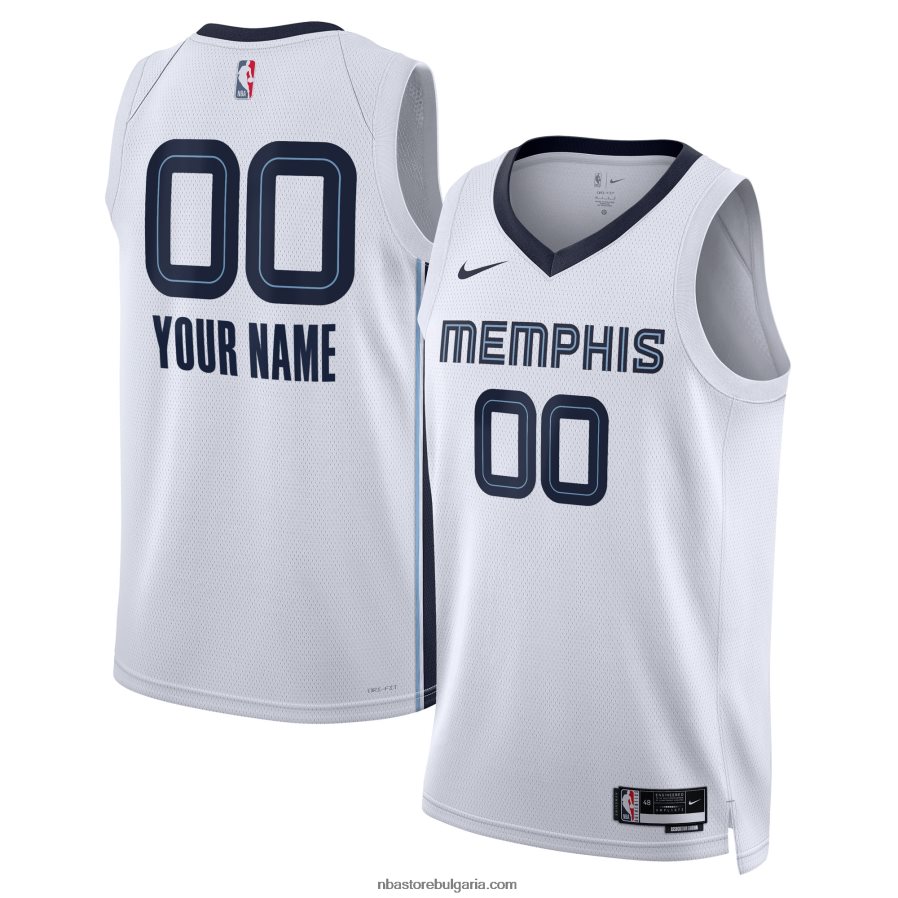 NBA JZ8F023092 memphis grizzlies nike white swingman по поръчка фланелка