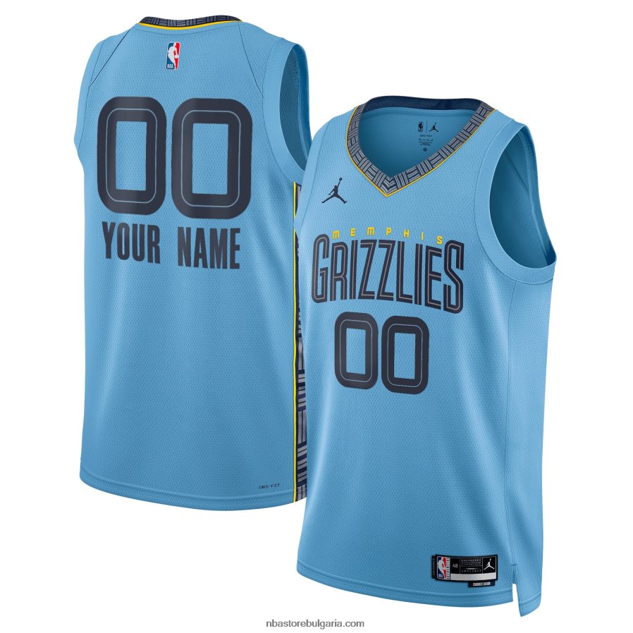 NBA JZ8F02462 memphis grizzlies jordan brand blue swingman фланелка по поръчка