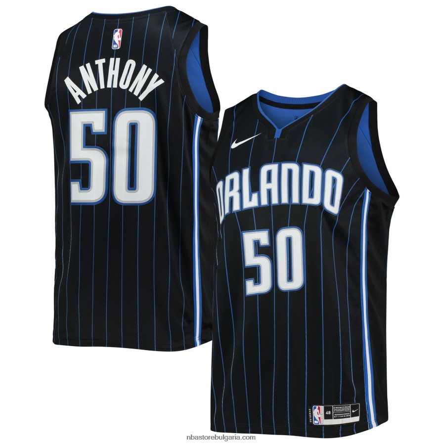 NBA JZ8F0212277 orlando magic cole anthony nike черна фланелка swingman