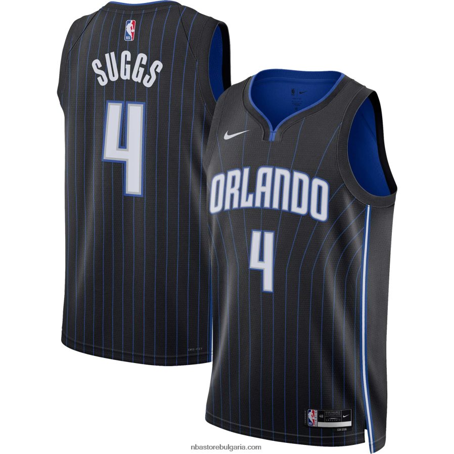 NBA JZ8F0214850 orlando magic jalen suggs nike черна фланелка swingman