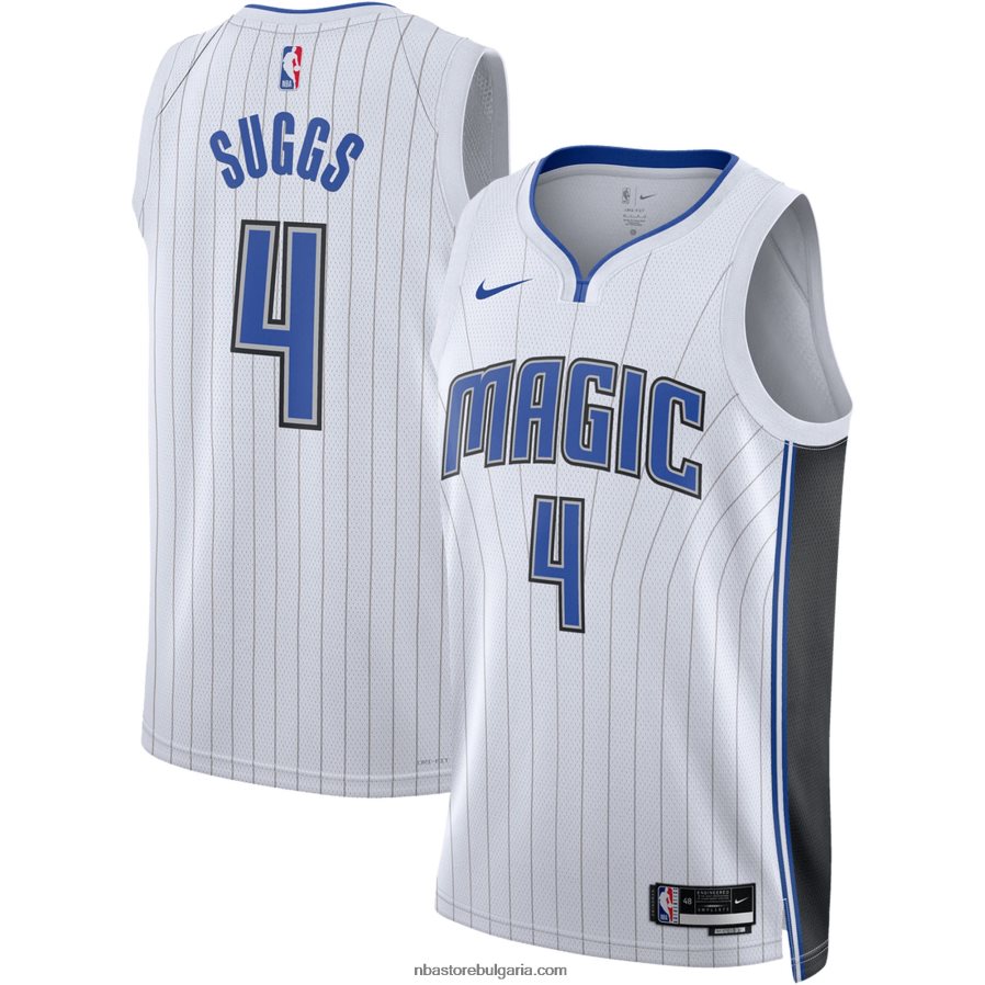 NBA JZ8F0216034 orlando magic jalen suggs nike бяла фланелка swingman