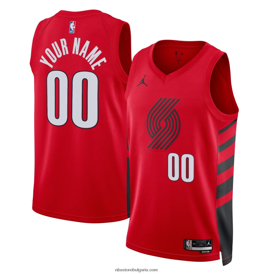 NBA JZ8F027639 Портланд трейл блейзърс Джърси марка Джордън червен суингмен по поръчка