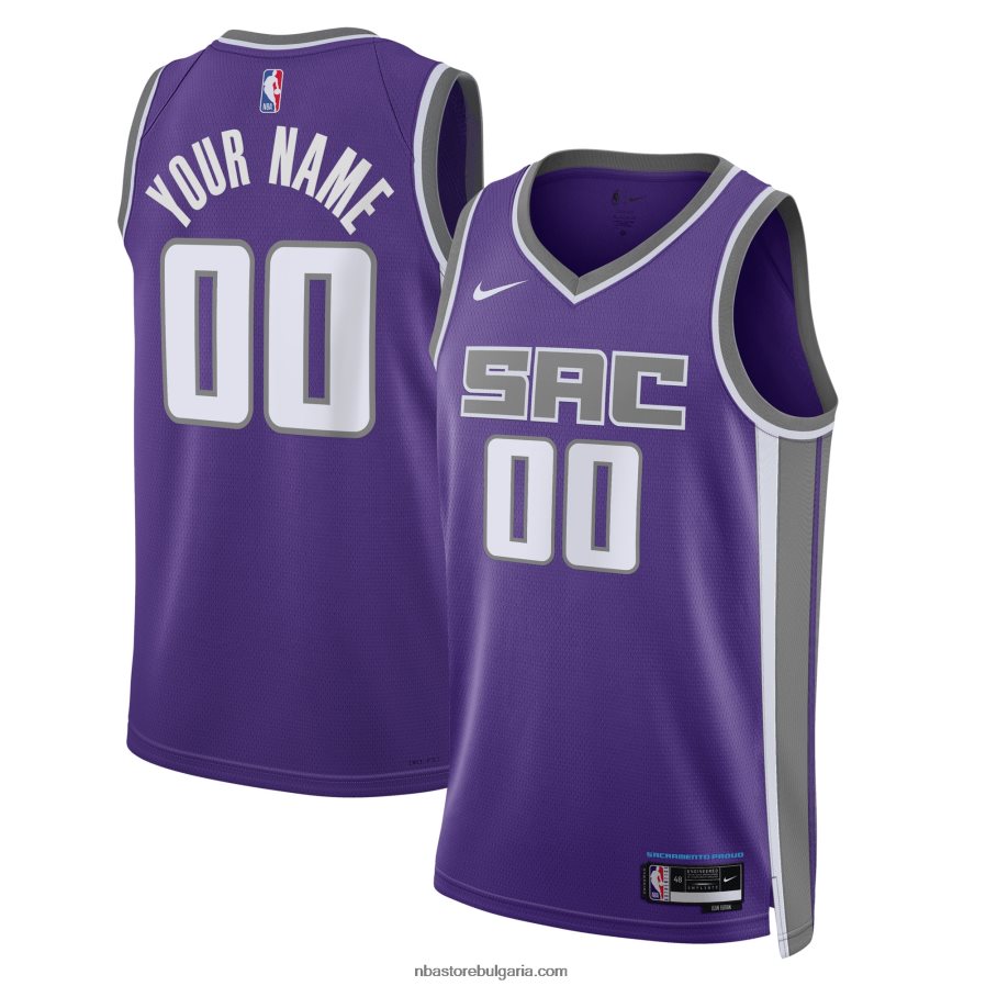 NBA JZ8F022088 sacramento kings nike purple swingman фланелка по поръчка