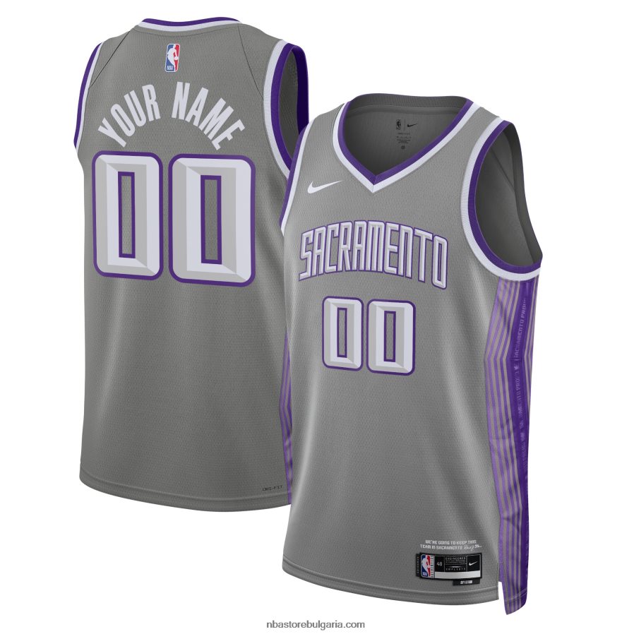 NBA JZ8F0292 sacramento kings nike black swingman по поръчка фланелка