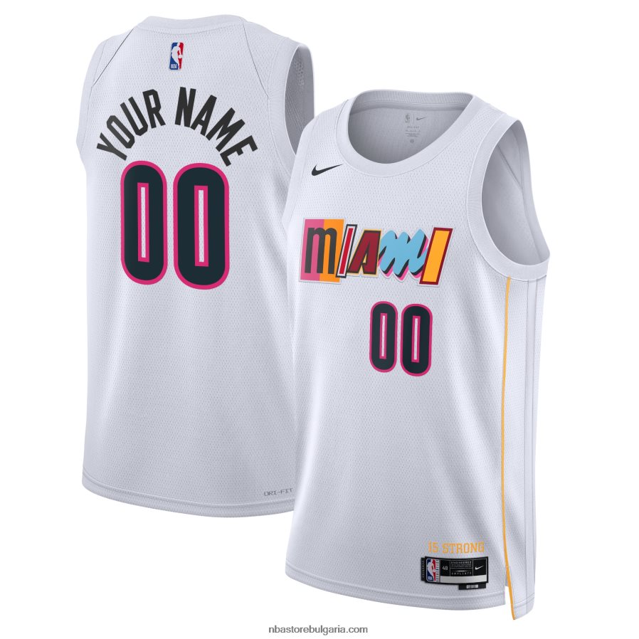 NBA JZ8F021676 miami heat nike white swingman по поръчка фланелка