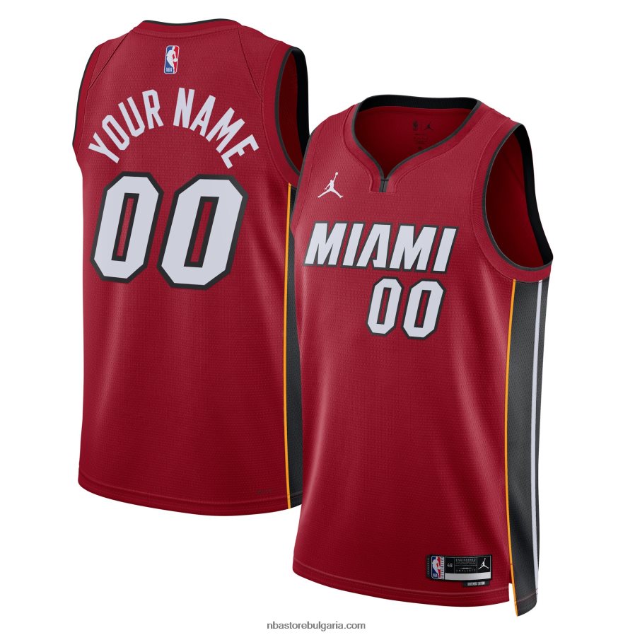 NBA JZ8F024702 miami heat jordan brand red swingman по поръчка фланелка