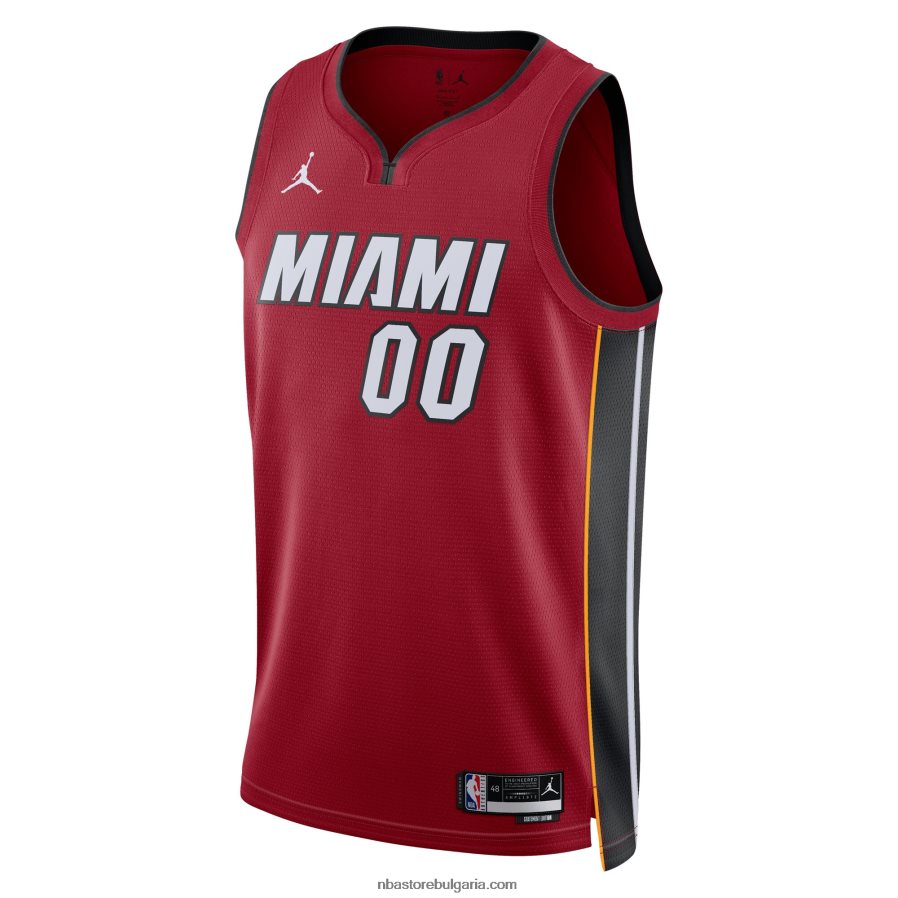 NBA JZ8F024702 miami heat jordan brand red swingman по поръчка фланелка