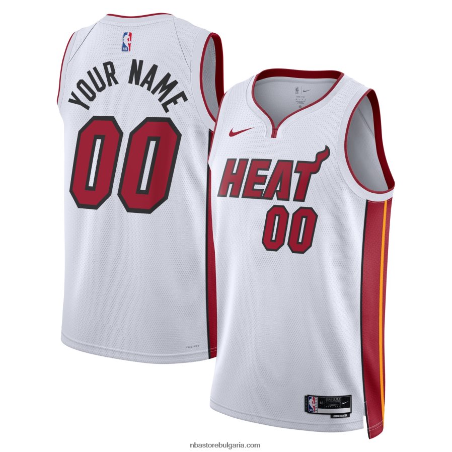 NBA JZ8F026262 miami heat nike white swingman по поръчка фланелка