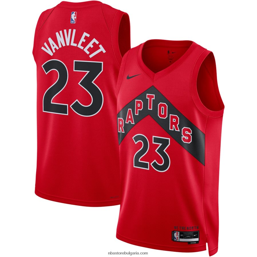 NBA JZ8F025756 торонто раптърс фред ванвлийт nike червена фланелка swingman