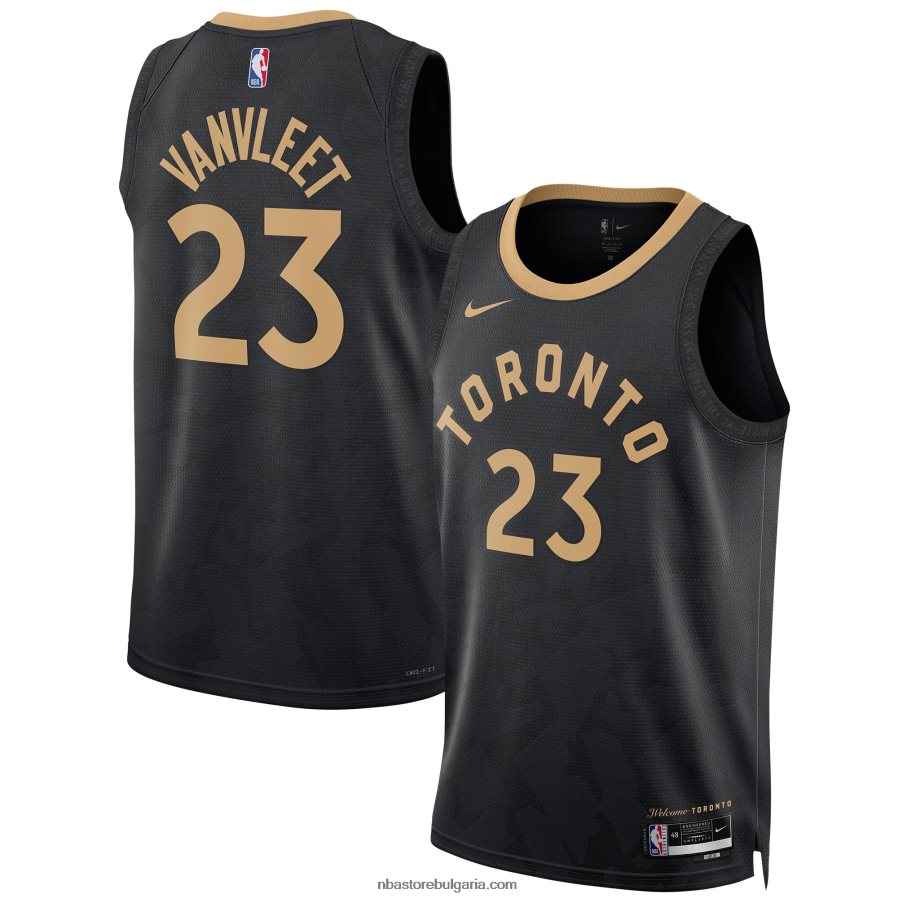NBA JZ8F026641 торонто раптърс фред ванвлийт nike черна фланелка swingman