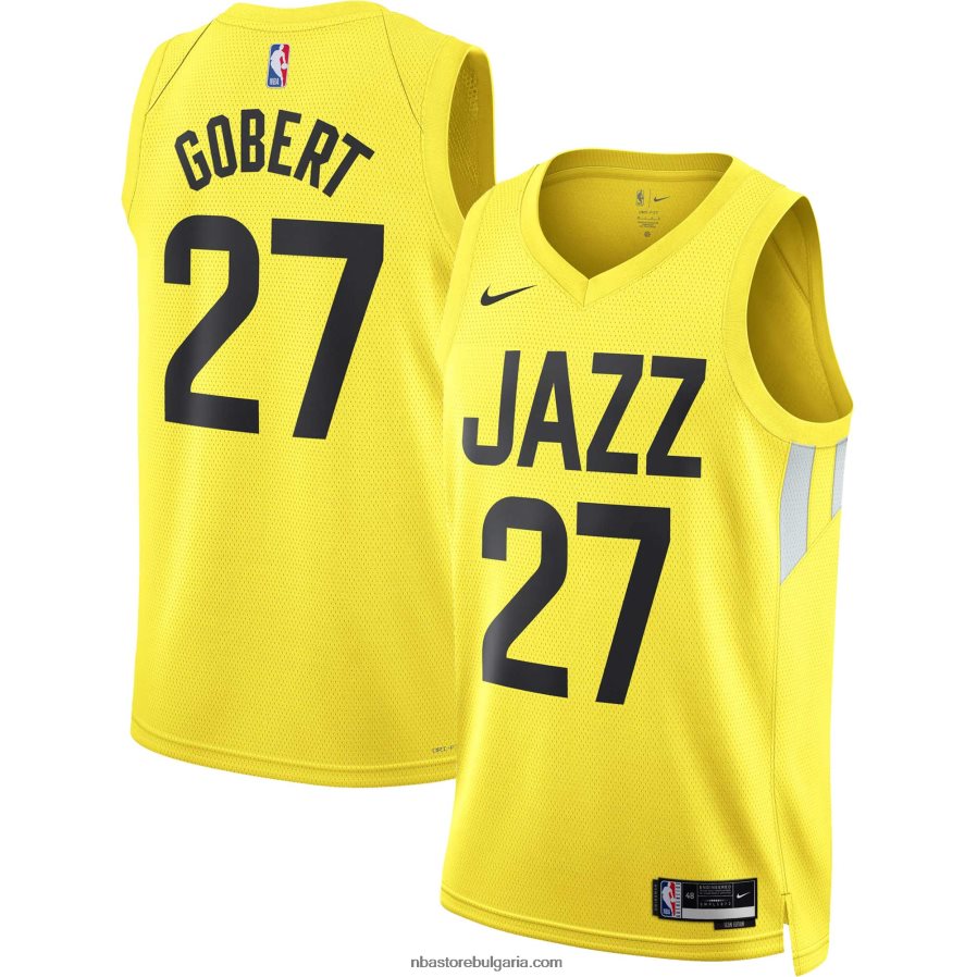 NBA JZ8F0212496 utah jazz rudy gobert nike златна фланелка swingman