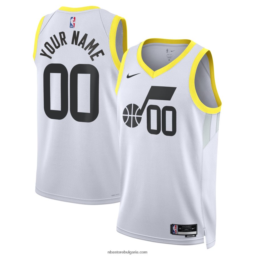 NBA JZ8F023463 utah jazz nike white swingman по поръчка фланелка